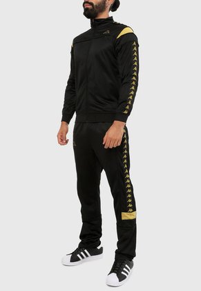 Sudadera Negro-Amarillo Kappa Duedueuno
