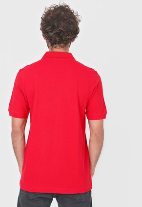 Camiseta Polo Rojo-Negro Kappa Logo Sharas