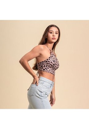 Blusa Ajustada Corta Tiras Megus