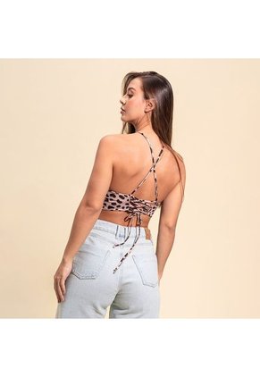 Blusa Ajustada Corta Tiras Megus