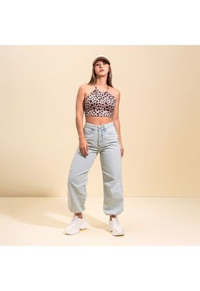 Blusa Ajustada Corta Tiras Megus