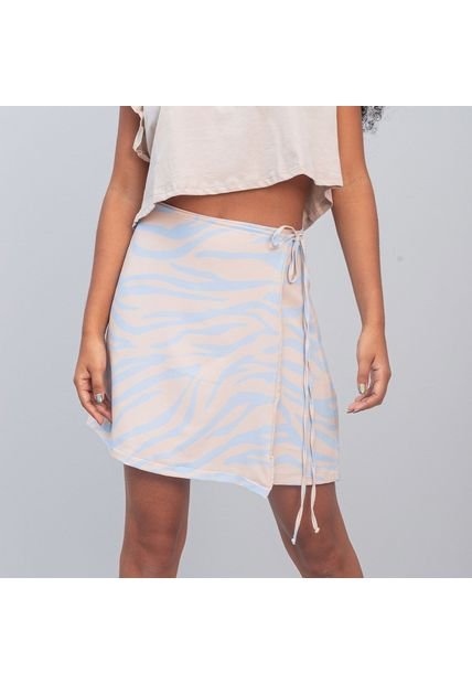 Falda Linea A Corta Talle Alto Luli