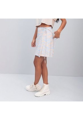 Falda Linea A Corta Talle Alto Luli