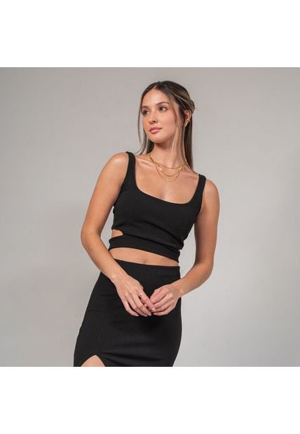 Blusa Ajustada Corta Manga Sisa Amaña