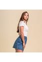Blusa Ajustada Larga Manga Corta Hurry de Karibik