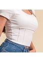 Blusa Ajustada Larga Manga Corta Hurry de Karibik