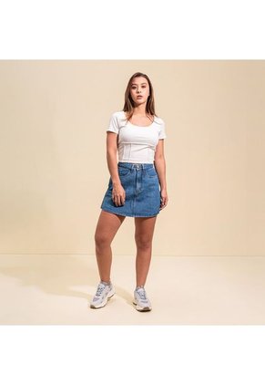 Blusa Ajustada Larga Manga Corta Hurry