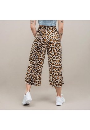 Pantalon Culotte Talle Alto Safari