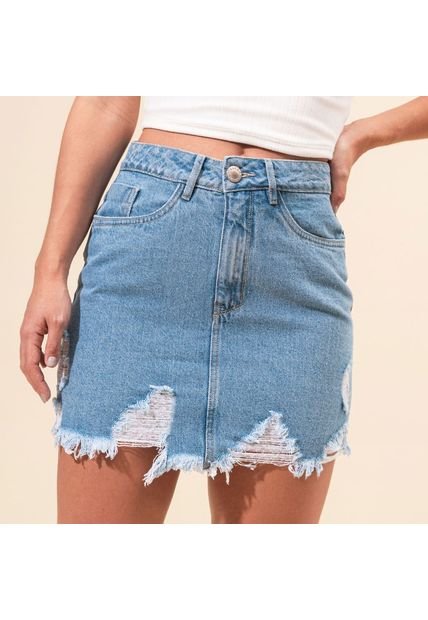 Falda Ajustada Talle Alto Gru