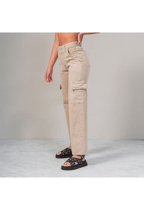 Pantalon Momfit Talle Alto Justo