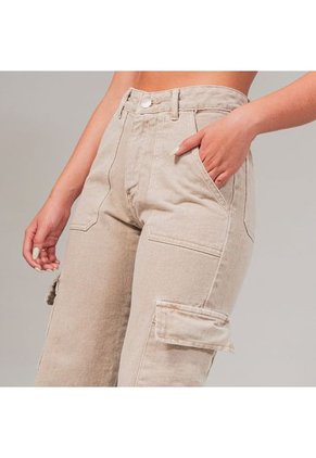 Pantalon Momfit Talle Alto Justo