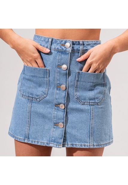 Falda Ajustada Talle Alto Femina