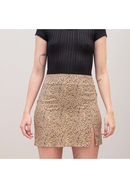 Falda Ajustada Talle Alto Corillo