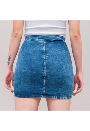 Falda Ajustada Talle Alto Poshi