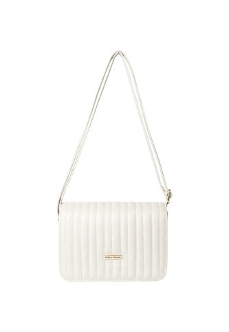 Bolso Bandolera Cartera Manos Libres Dama Mujer Karla Chacon Baru Crema KARLA CHACON