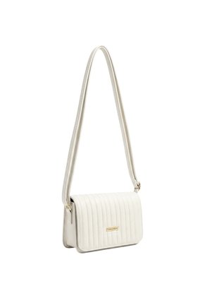Bolso Bandolera Cartera Manos Libres Dama Mujer Karla Chacon Baru Crema