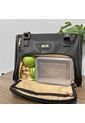 Bolso Tote Con Cosmetiquera Karla Chacon Niah Negro de KARLA CHACON