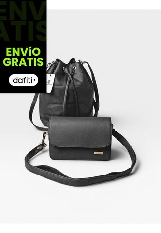 Set Dos Piezas Combo Bolso Mediano Y Manos Libres Karla Chacon KARLA CHACON
