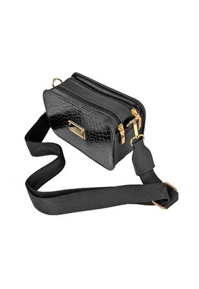 Bolso Manos Libres De Dama Mujer Karla Chacon Evah Negro