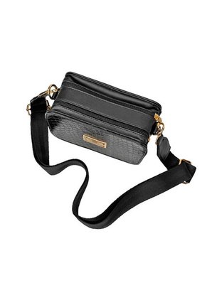 Bolso Manos Libres De Dama Mujer Karla Chacon Evah Negro