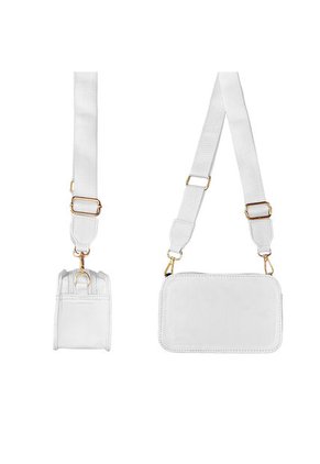 Bolso Manos Libres De Dama Mujer Karla Chacon Evah Blanco