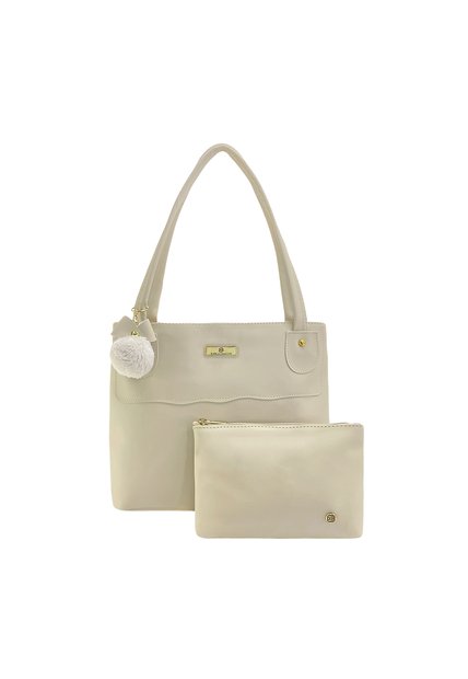 Bolso Dama Cartera Mujer Karla Chacon Gema Beige