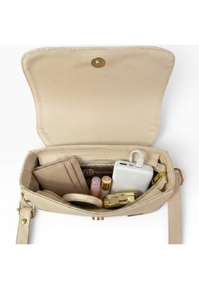 Bolso Manos Libres Casual Karla Chacon Nova Beige