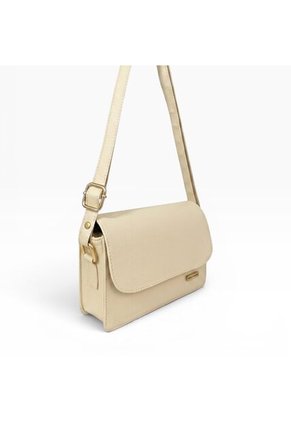 Bolso Manos Libres Casual Karla Chacon Nova Beige