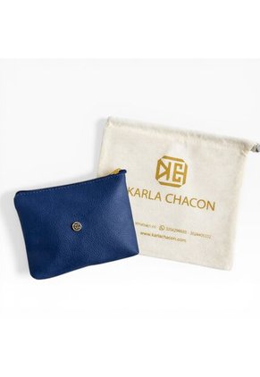 Monedero Pequeño Dama Mujer Karla Chacon Viky Azul
