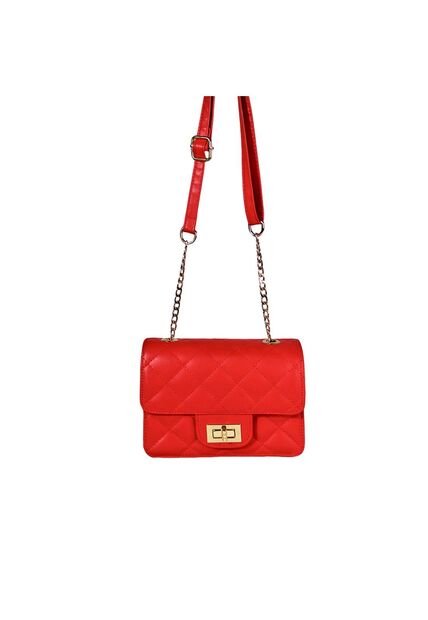 Bolso Satchel Manos Libres Bandolera De Dama Mujer Karla Chacon Sanz Rojo