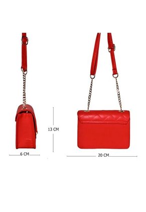 Bolso Satchel Manos Libres Bandolera De Dama Mujer Karla Chacon Sanz Rojo