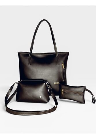 Set De Tres Piezas Bolso Tote + Bandolera + Monedero Karla Chacon KARLA CHACON