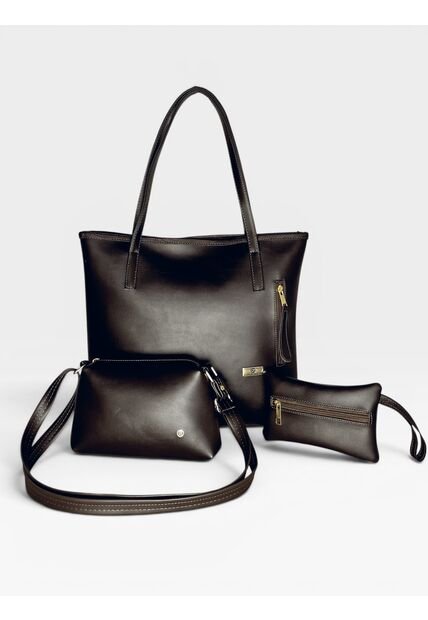 Set De Tres Piezas Bolso Tote + Bandolera + Monedero Karla Chacon