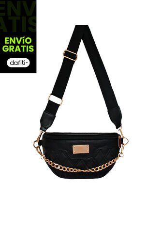 Bolso Canguro Riñonera Koala De Dama Mujer Karla Chacon Ines Negro KARLA CHACON