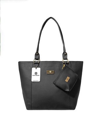 Bolso Dama Cartera Mujer Tote Grande Karla Chacon Mila Negro KARLA CHACON