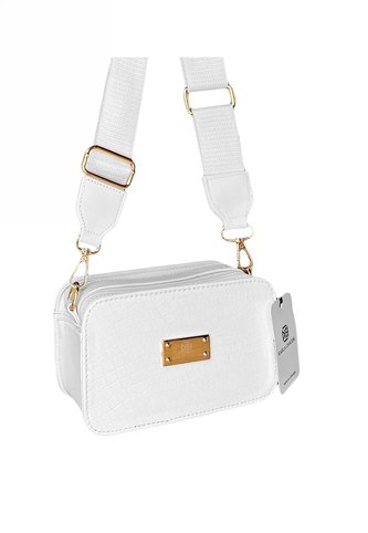 Bolso Manos Libres De Dama Mujer Karla Chacon Evah Blanco KARLA CHACON