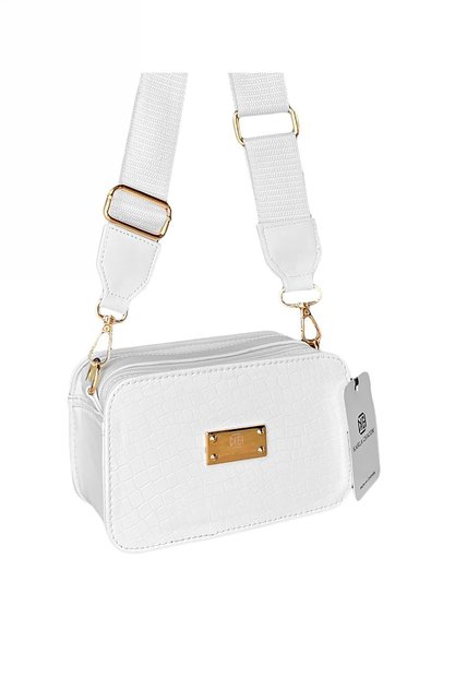 Bolso Manos Libres De Dama Mujer Karla Chacon Evah Blanco
