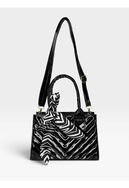 Bolso Cartera Mujer Dama Karla Chacon Issa Negro