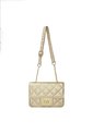 Bolso Manos Libres Satchel De Dama Bandolera Mujer Karla Chacon Sanz Dorado de KARLA CHACON