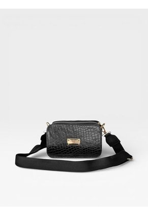 Bolso Bandolera Manos Libres De Dama Mujer Karla Chacon Evah Negro