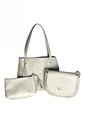 Set Tres Piezas Bolso + Bandolera + Cosmetiquera Karla Chacon de KARLA CHACON