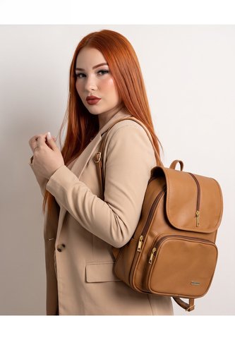 Morral Casual Doble Compartimento Con Solapa Karla Chacon KARLA CHACON