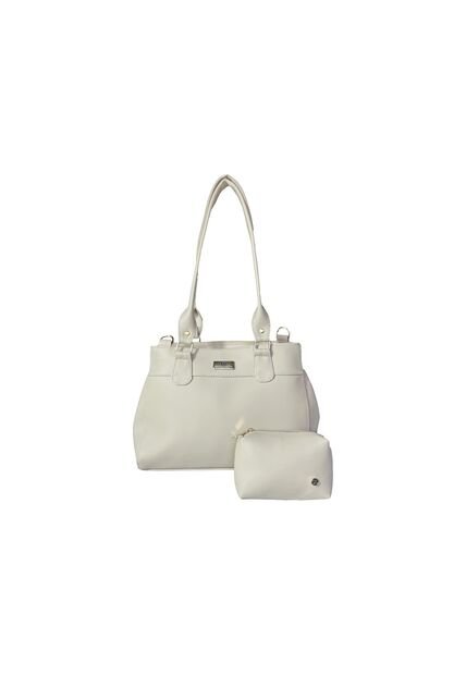 Bolso Cartera Doble Funcion Dama Mujer Karla Chacon Naza Beige