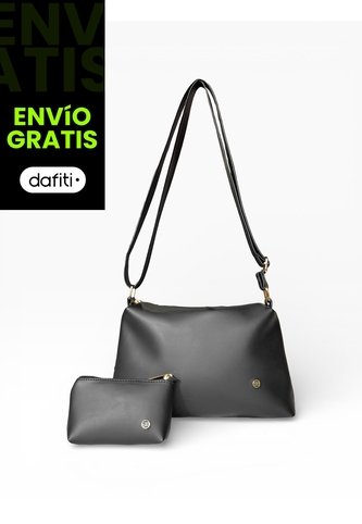 Bolso Bandolera Manos Libres De Dama Mujer Karla Chacon Cuba Negro KARLA CHACON
