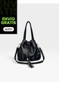 Bolso Cartera Mujer Dama Karla Chacon Iris Negro de KARLA CHACON