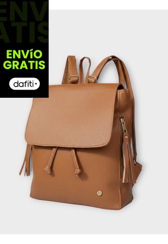 Bolso Maletin Morral Casual Mediano De Dama Mujer Karla Chacon Pace Miel KARLA CHACON