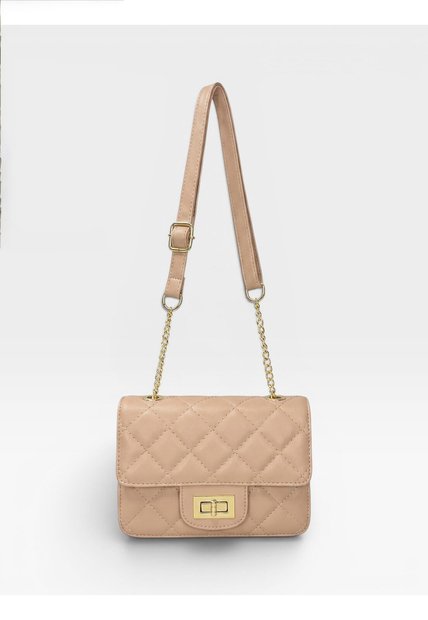 Bolso Manos Libres Elegante Bandolera De Dama Mujer Karla Chacon Sanz Nude