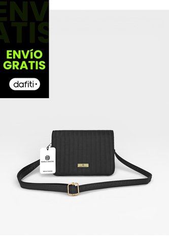 Bolso Bandolera Cartera Manos Libres Dama Mujer Karla Chacon Baru Negro KARLA CHACON