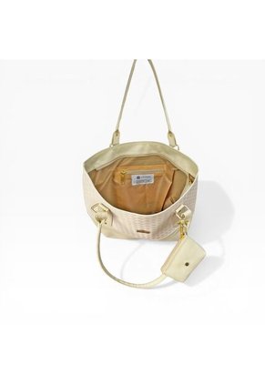 Bolso Tote Elegante Para Mujer Con Monedero Karla Chacon Gala Beige