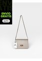 Bolso Bandolera Cartera Manos Libres Dama Mujer Karla Chacon Baru Dorado de KARLA CHACON